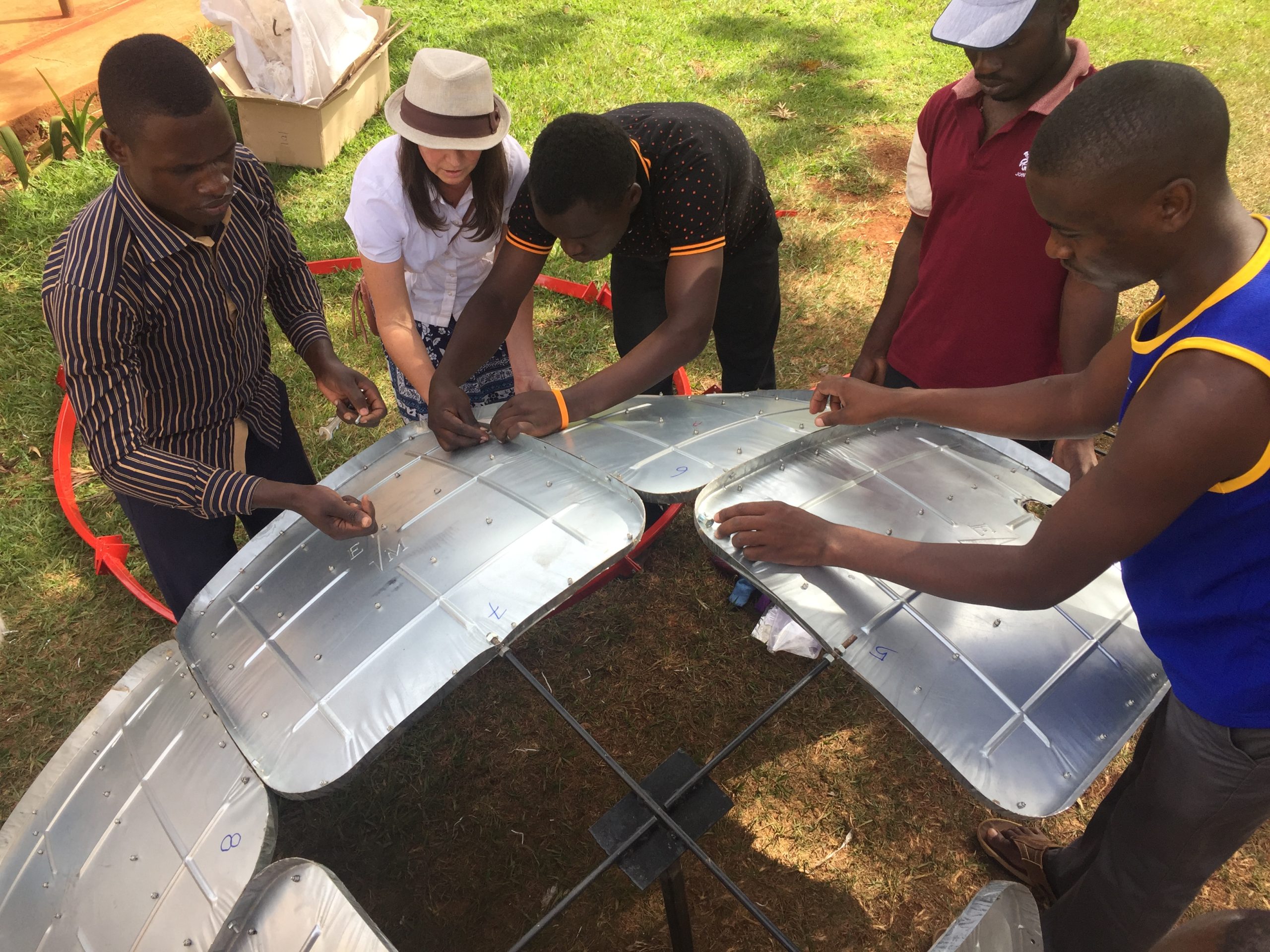 Rotary solar cooker project in Uganda